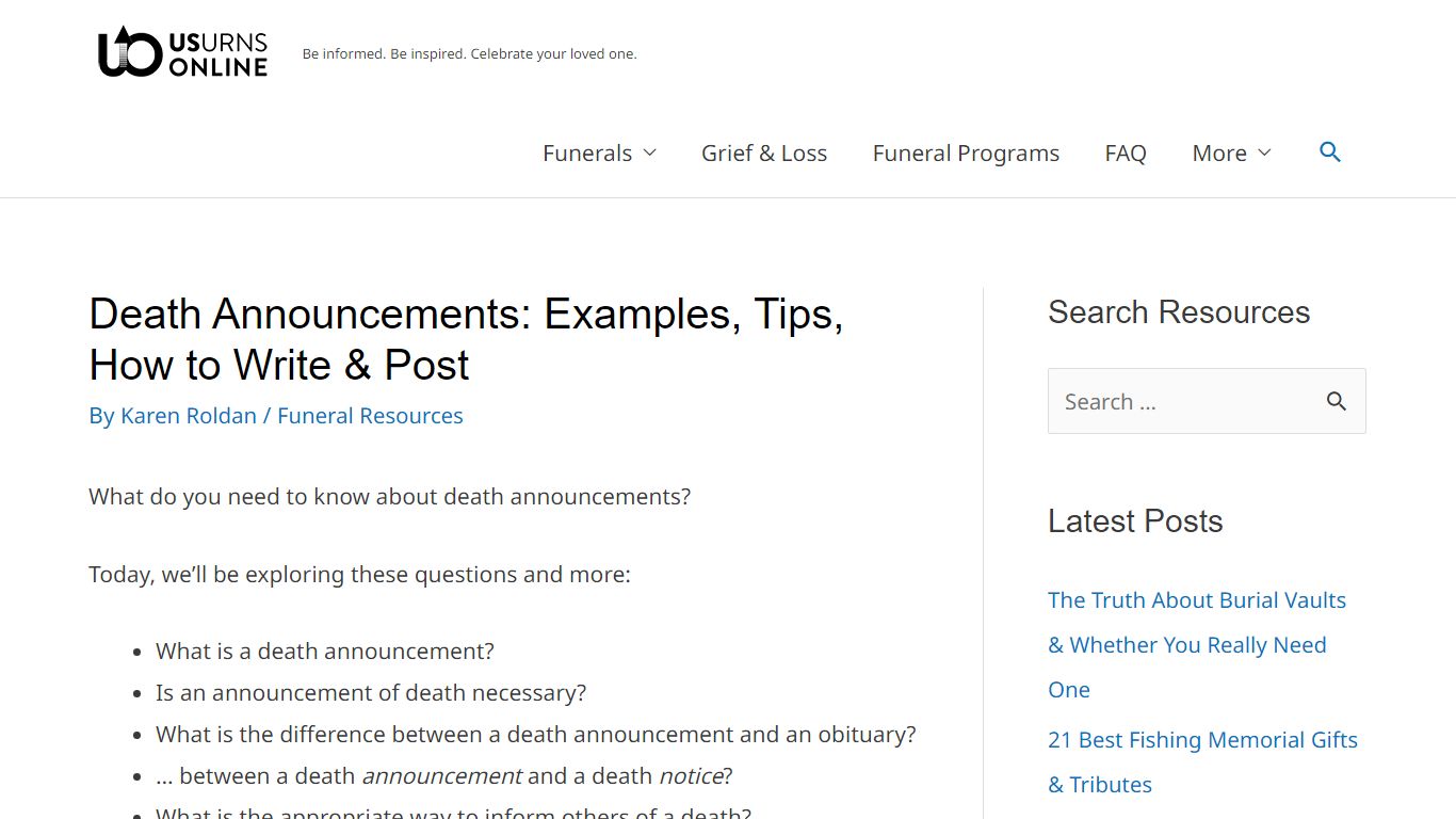 Death Announcements: Examples, Tips, How to Write & Post